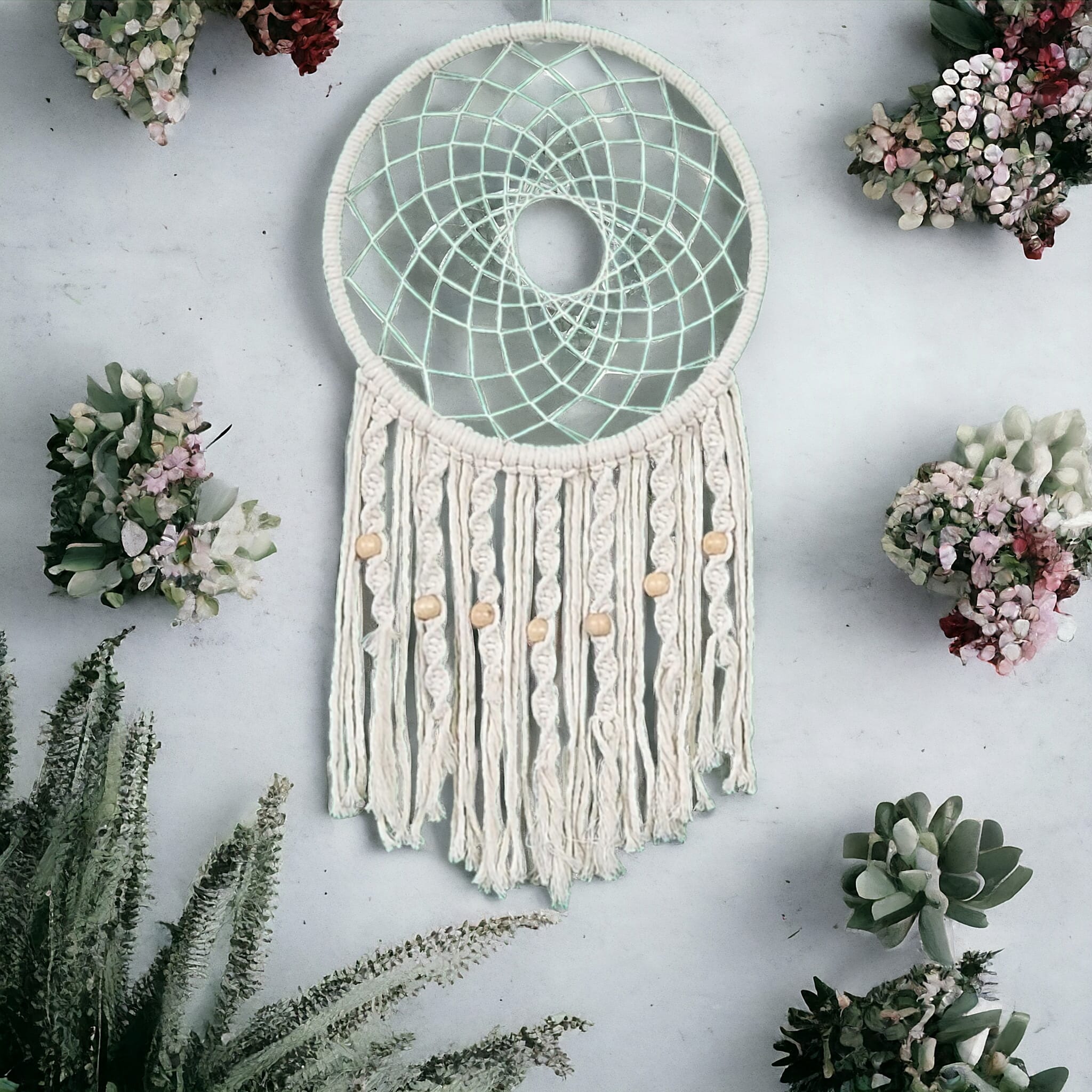 Makrome Düş Kapanı Duvar Süsü 